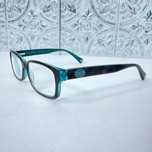 Coach Eyeglasses Frame HC6040 Brooklyn 5116 Tortoise/Teal Women 52[]16 135